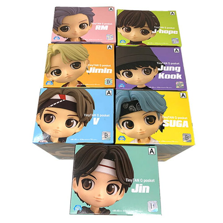 楽天市場】送料無料【7種セット TinyTAN Qposket MIC Drop フィギュア 