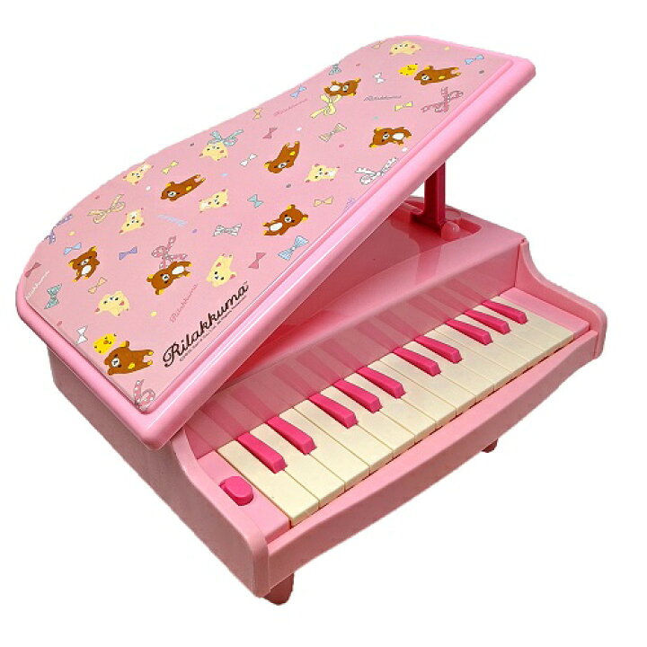 楽天市場 めちゃかわ リラックマ キッズ 電子ピアノ グッズ キャラクター 楽器 おもちゃ 癒し系 かわいい 幼児 男児 女児 男の子 女の子 知育 玩具 音楽 自動演奏 リズム 打楽器 演奏 ピアノ Pirates Shop 楽天市場店