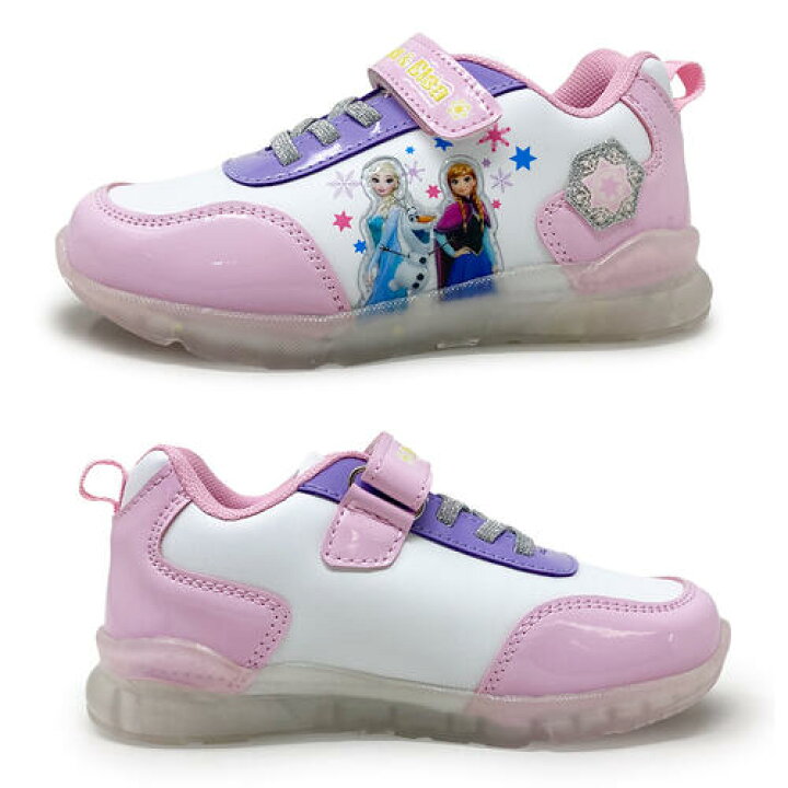 楽天市場 New 光る靴 Disney アナと雪の女王 光る 靴 023 グッズ エルサ 女児 女の子 子ども こども 靴 キャラクター シューズ かわいい 点滅 フラッシュ スニーカー 運動靴 アナ雪 16cm 17cm 18cm 19cm プリンセス キッズ ガールズ ディズニー 幼児 Pirates