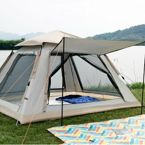 テント ポップアップテント ワンタッチテント 3-4人用 5-8人用キャンプ アウトドア 防水 虫よけ網戸 レジャーシート 収納袋付 登山 海 キャンプ アウトドア
