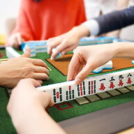 麻雀マット折りたたみ静音防音消音家庭用旅行用初心者入門用カーペットタイプ持ち運び簡単78×78cm全角12…