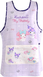サロンジェ マイメロディ&クロミ エプロン M〜L パープル 880268