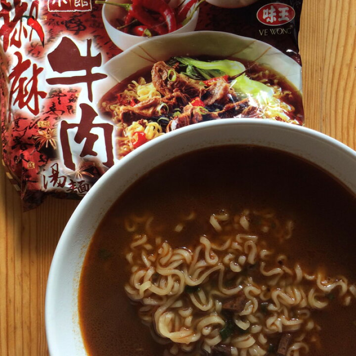 楽天市場 味王 台湾インスタント麺 椒麻牛肉麻味91g ジャオマーニューロー味 輸入食材のお店 ラポルティ