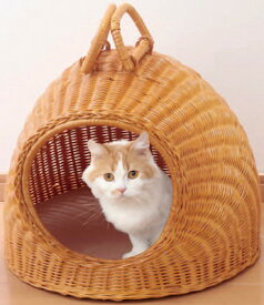 ラタンキャットハウスちぐらタイプ