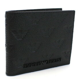 エンポリオアルマーニ EMPORIO ARMANI 2つ折り財布 ブランド ミニ財布 YEM122 Y142V 81072 BLACK ブラック