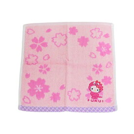 サンリオ キティ ハンドタオル ｜ キティちゃん ハローキティSANRIO 福井 恐竜 KT ジャガードタオル ドットWH ハンカチ ミニタオル ミニハンカチ 福井限定 雑貨 キャラクター 25×25cm プチギフト お土産 ギフト プレゼント かわいい キッズ レディース 母の日