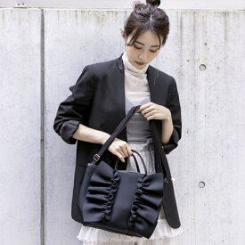 【Rapture ラプチャー】 TT-288-CBSネイプルズラッフル2ウェイトート RAPTURE ラプチャーバッグ ダイバー素材バッグ フリルバッグ