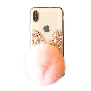 iPhone se3 ケースiPhone se2 ケース iPhoneSE 第二世代 iPhonex スマホケース 可愛い クリア iPhoneケース ファー ラインストーン iPhoneXS iPhone8 iPhone7 ビジュー iPhone8Plus iPhone7Plus 耳 保護 透明 背面 うさぎ