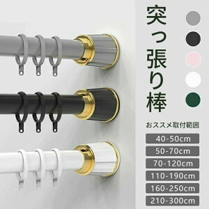 つっぱり棒 強力 伸縮棒 強負荷 210-300cm 直径3.3mm 物干し竿 ドリル不要 洗濯物干し 布団干し 室内 調節簡単 カーテン 衣類 コ