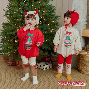 衣装 サンタクロース 女の子 男の子 赤ちゃん 子供 キッズ 3点/2点セット 着ぐるみ トナカイ コスプレ サンタ ロンパース ベビー
