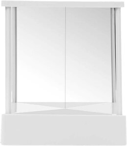 写真、モデル、インタビュー、小顔矯 卓上 ミラー 化粧台 非反転鏡 三角固定 非反転化粧鏡 小きい 卓上ミラー 化粧鏡 左右反転鏡