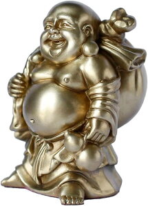 お守り(高さ8cm×巾6cm×奥行5.5cm) 金運 真鍮 銅製 置物 小型 布袋様 仏像