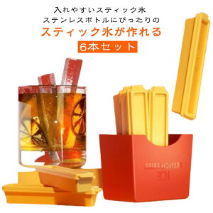 蓋付き 収納ケース付き 製氷皿 製氷皿 製氷器 ステンレスボトルアイストレー マグネット ペットボトル スティック氷 棒状 細長い