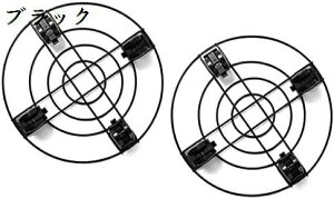 (2個) 荷重量の60kg 室内 直径33cm ストッパー機能付 鉢置台 金属製フラワースタンド 屋外 移動花台 キャスター付き 植木鉢台