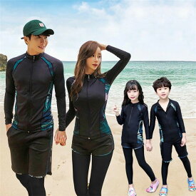 おそ ママと娘 男の子 女の子 水着 キッズ 水着 家族お揃い ママ水着 レディース スポーツウエア 体型カバー フィットネス 水着