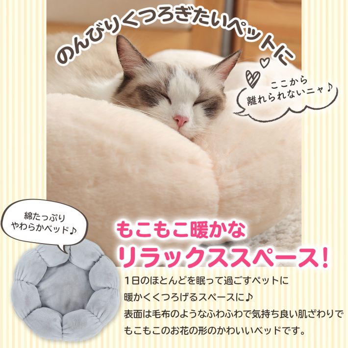 楽天市場】【10%OFF】ペット ベッド 犬 猫 フラワーベッド Sサイズ