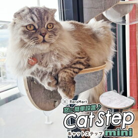 ＼4時間限定CP本日20時〜／【支援募金対象】猫 ベッド 吸盤 キャットステップ ミニ 強力吸盤 耐荷重 20kg 猫ベッド 窓 ステップ おしゃれ 可愛い インテリア性 抜群 本体サイズ 19x27cm スケルトンハンモックシリーズ /cha_ミニ吸盤キャットステップ