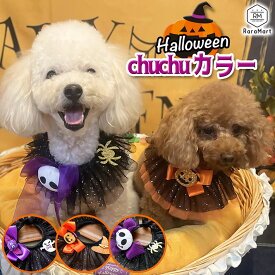 犬 ハロウィン 猫 ハロウィン スタイ 首まわり 約19～28cm 犬服 猫服 ペット 仮装 簡単装着 小型犬 おしゃれ かわいい ハロウィンパーティ SNS 撮影会 かぼちゃ おばけ スカル /ペット ハロウィン チュチュカラー