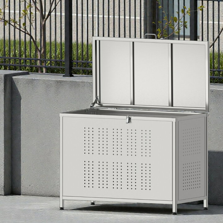 楽天市場】ゴミ箱 ステンレス 屋外 ダストボックス 大容量 大型 カラス 