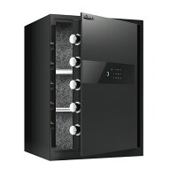 金庫 指紋 家庭用 大型 セキュリティーボックス テンキー 防犯金庫 棚 一年保証 minesto 指紋認証金庫 (6…