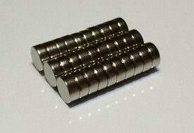 ネオジム磁石φ10mm×10mm(N35) 30個セットネオジウム 超強力 マグネット　強力磁石　永久磁石　いろいろ使えますリール改造・燃費アップ・フィギア・プラモデル・日曜大工・工作・DIY・紙留め・実験・手品・鳩よけ・手芸