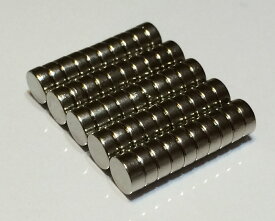 ネオジム磁石φ3mm×10mm(N35) 50個セットネオジウム 超強力 マグネット　強力磁石　永久磁石　いろいろ使えますリール改造・燃費アップ・フィギア・プラモデル・日曜大工・工作・DIY・紙留め・実験・手品・鳩よけ・手芸