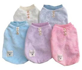 【ポイント10倍！】ジジ・ルシアン ZIZILECHI ふわふわタンクトップ ベスト ボア トレーナー 秋冬モデル 犬洋服 犬服 犬の服/ペット衣類