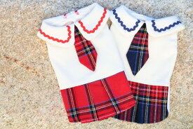 【ポイント10倍！】ジジ・ルシアン　ZIZILECHI　犬用 ワンピース タータンチェック 犬服 犬 服 犬の服 ドッグウェア 猫 小型犬 中型犬 ペット用 おしゃれ 洋服 可愛い 春秋 春 秋　秋冬モデル 犬洋服 犬服 犬の服/ペット衣類