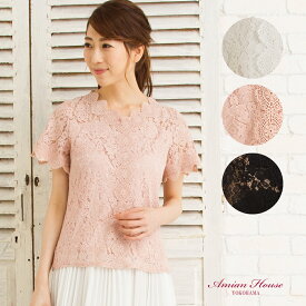 楽天市場 レースブラウス 半袖の通販