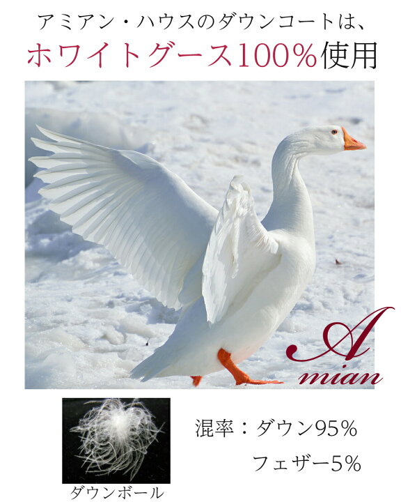 楽天市場】アミアンハウス ダウンコート レディース ロング 大きい 