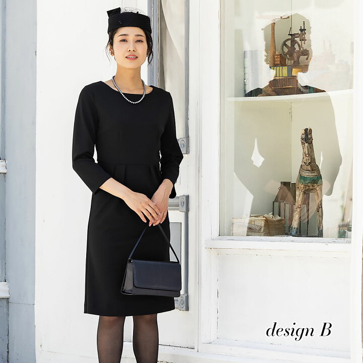 楽天市場】喪服 礼服 レディース ブラック フォーマル 葬式 ワンピース 