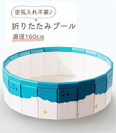 【10％OFFクーポン】プール 折りたたみ 折り畳み 空気入れ不要 子供用 ペット用 犬用プール 160×45cm ビ…