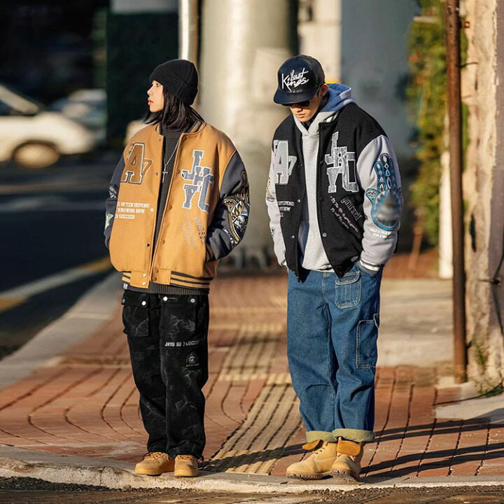 楽天市場】スタジャン メンズ ジャケット レディース 春 秋 冬 立ち襟 
