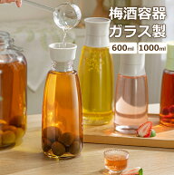 【10％OFFクーポン】保存容器 2個セット 600ml 1000ml 梅シロップ瓶 梅ジュース フルーツシロップ フルー…