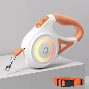 伸縮リード リード LED照明 犬リード伸縮 犬用品 犬用リード ロングリード 長持ち 巻き取り 伸びるリード ライト付 大型犬 ストラップ 巻き取り式 ドッグリード