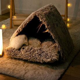 犬 ティピーテント テント 犬用ベッド 猫用ベッド ドッグハウス おしゃれ 室内用