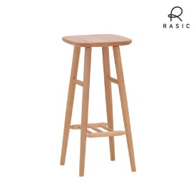【ポイント5倍！5/16 1:59まで】スツール 椅子 ハイタイプ 高椅子 木製 シンプル 北欧 アルダー材 無垢材 高さ 65cm NORN