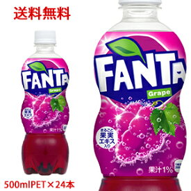 【日本全国送料無料】コカ・コーラ（コカコーラ）ファンタグレープ 500mlPET×24本（1ケース）販売