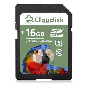 Cloudisk16GBSD�J�[�hSDHC�J�[�hUHS-IU3�N���X10SDHC�������J�[�h�t��HD(16GB)