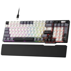 RK ROYAL KLUDGE C96 HE ���J�j�J���Q�[�~���O�L�[�{�[�h�A�z�[�����ʎ��C�X�C�b�`�A�z�b�g�X���b�v�Ή� 90% �L�� RGB �L�[�{�[�h(���X�g���X�g�t��)�A���s�b�h�g���K�[�����\�A�N�`���G�[�V�c