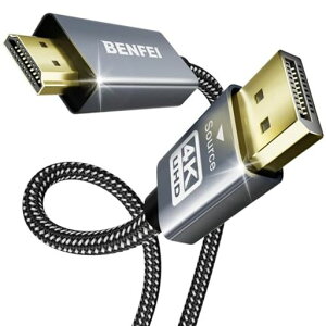 BENFEI4KDisplayPort-HDMI1.8m�P�[�u��[�A���~�j�E���V�F���A�i�C�����ґg]�A�P����DP1.2�R���s���[�^�[toHDMI1.4�X�N���[���P�[�u��