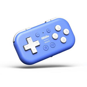 8Bitdo Micro Bluetooth�Q�[���p�b�h�|�P�b�g�T�C�Y�~�j�R���g���[��Switch//Switch 2�AAndroid�ARaspberry Pi�p�A�L�[�{�[�h���[�h�Ή�(Blue)
