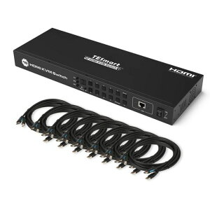 TESmartKVMXCb`161oHDMIKVMؑ֊16Rs[^1fBXvC16|[gpcؑ֊4K@30HzHDMI؂ւRGB4:4:4HDCP2.2EDID@\zbgL[RS232LAN|[g