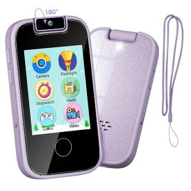 PTHTECHUS® 子供 スマートフォン 赤ちゃんの携帯電話 おもちゃ 子供用スマートフォン、子供向けKIDS PHONE 知育おもちゃ 2.8インチ 幼児用モバイルスマートフォン、MP3 音楽再生 ゲーム 録画録音 トーチ カメラ