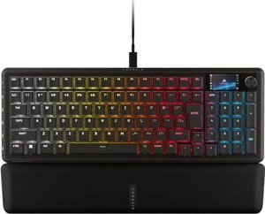 CORSAIRVANGUARD96PRO�L���Q�[�~���O�L�[�{�[�h96%�z��HallEffect���J�j�J��?MLXHyperdrive���j�A�X�C�b�`LCD�X�N���[��FlashtapSOCD8000HzElgato