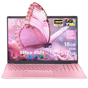2026�ŐV�m�[�g�p�\�R��Office2024���ڃv���C���X�g�[��Windows11Pro/IntelPentiumGold6500Y(�ő�3.4GHz)16GB������512GB����SSD15.6�C���`FHDIPS���^�y��
