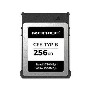 RENICECFexpressTypeB256GB\[J[hőǂݏo1780MB/ső发1350MB/sPCIeGen3.0x2NVMe1.3d4K/6K/8K^ΉforEOSR3R5