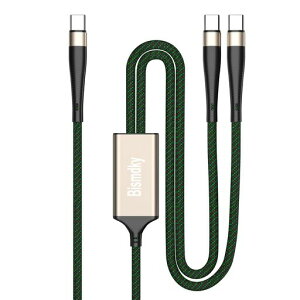 2in1�}���[�dType-C�P�[�u���A&light-ning�P�[�u��100WPD�}���[�d(CtoC)PD60W�A�g�t���A���~�����V�F���i�C�����҂�MacbookiPadiPhone17/16/15�V���[�Y/Air