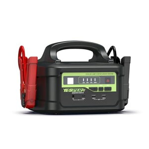YESPERジャンプスターター12V/24V車用プロ大型トラック対応58800mAh6000Aピーク電流ガソリン/ディーゼル車大容量長寿命1.5時間満充電わずか4.3KGトラックバッテリーの救世主バッテリーあがりに