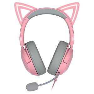 Razer���C�U�[KrakenKittyV2QuartzPink���I�ȃl�R�~�~�������Ŕz�M���Ɍ����咣�ł���L���Q�[�~���O�w�b�h�Z�b�g�z�M���ɔ������郉�C�e�B���OChromaRGBHyperClear�J�[�f�B�I�C�h�}�C�N